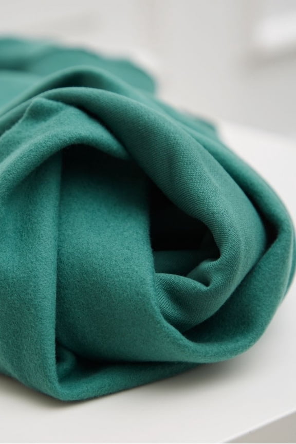 Organic Fleece Back Sweatshirt Stretch Knit Fabric - per yard