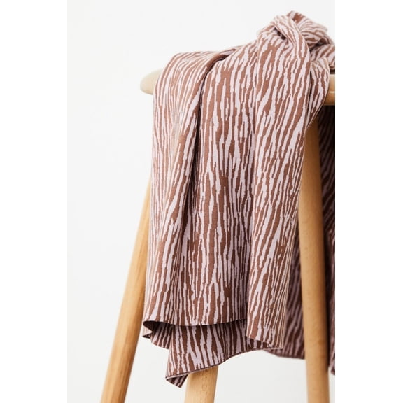 Mind The MAKER Organic Jacquard Textured Stretch Knit Fabric - per yard