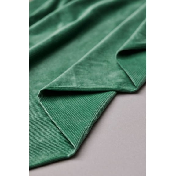 Mind The MAKER Organic Kora Stretch Woven Corduroy Fabric Green - per yard