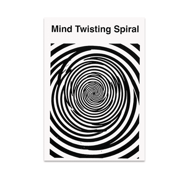 Mind Twisting Spiral Optical Illusion Art - Modern Decor Enthusiast - 13x19 Poster Print