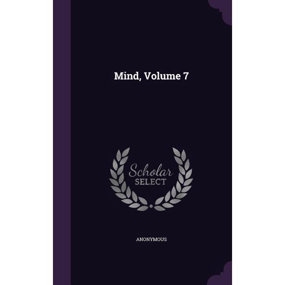 Mind, Volume 7 (Hardcover)