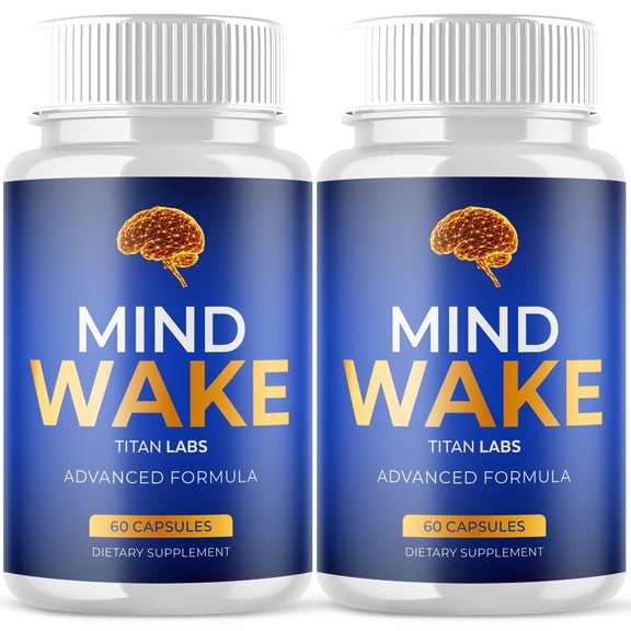 Mind Wake Advanced Brain Support Formula Supplement MindWake 120 Capsules