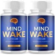 Mind Wake Advanced Brain Support Formula Supplement MindWake 120 Capsules