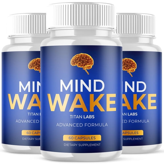 Mind Wake Advanced Brain Support Formula Supplement MindWake 180 Capsules