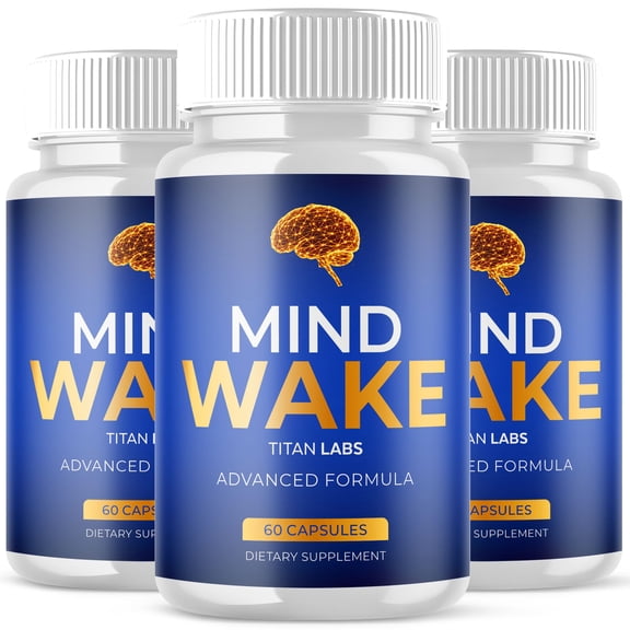 Mind Wake Advanced Brain Support Formula Supplement MindWake 180 Capsules