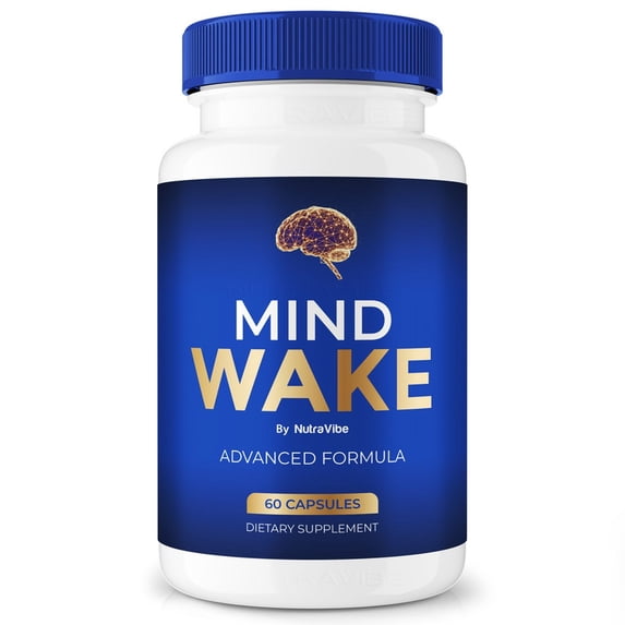 Mind Wake – Daily Formula with a Natural Blend to Help Maintain Focus, Memory & Concentration | Clean, Gentle, Easy-to-Swallow MindWake Capsules for Everyday Sharpness (60 Capsules)