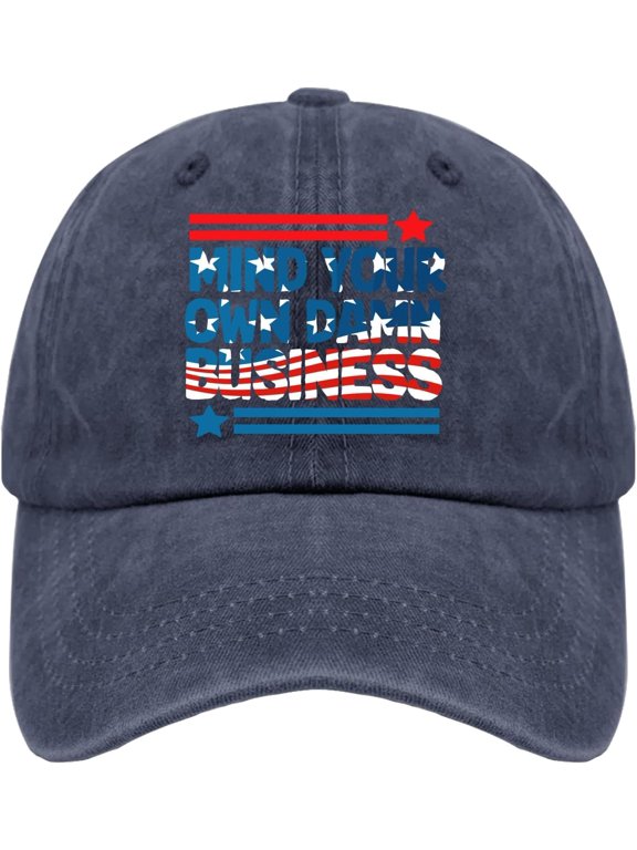Mind Your Own Damn Business Baseball Cap Custom Baseball Cap Hiking Hat Women Gifts for Grandma Outdoor Caps