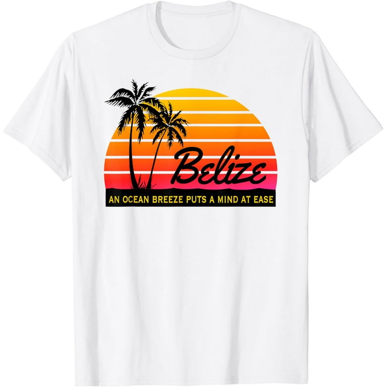 Ocean Breeze Mind At Ease Belize Souvenir Tshirt Ocean Breeze Mind At Ease Belize Souvenir Tshirt