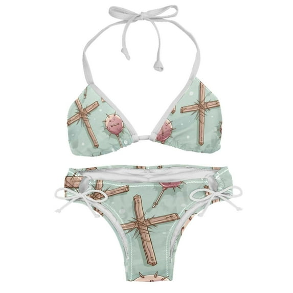 Mind car Detachable Sponge Adjustable Strap Bikini Set Swimsuit 2-Pack - Beach Pool Swimwear