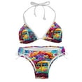thumbnail image 1 of Mind car Stylish Bikini Set with Detachable Sponge & Adjustable Strap, 2-Pack One-Piece Swimsuits for All Scenes, 1 of 6