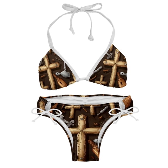 Mind car Swimming Suits Women Bikini Sets, Detachable Sponge, Adjustable Strap, Two-Pack - Ideal for Beach and Pool Parties