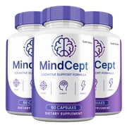 MindCept Capsules, Advanced Maximum Strength Brain Pills, MindCept Supplement 3 Pack
