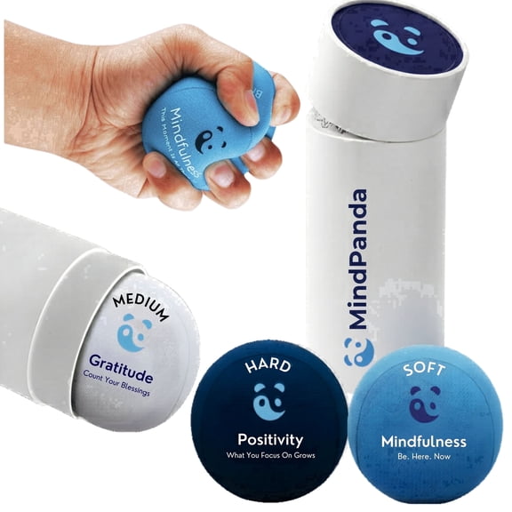 MindPanda Scented Stress Balls for Adults, Hand Therapy Balls, Mindfulness, 3 Count
