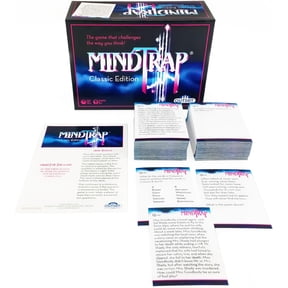 MindTrap Classic Edition Game of Puzzles, Mysteries, Conundrums and Trick Questions - Family Game - Lateral Knowledge Developer - Ages 12 and Up