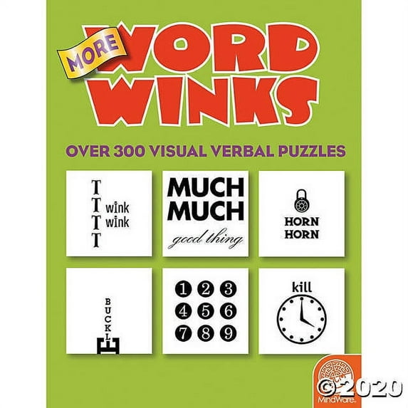 MindWare Brain Teasers: More Word Winks visual word puzzles
