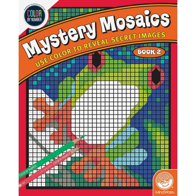 MindWare Color By Number Mystery Mosaics: Book 2 - Reveal 18 Amazing ...