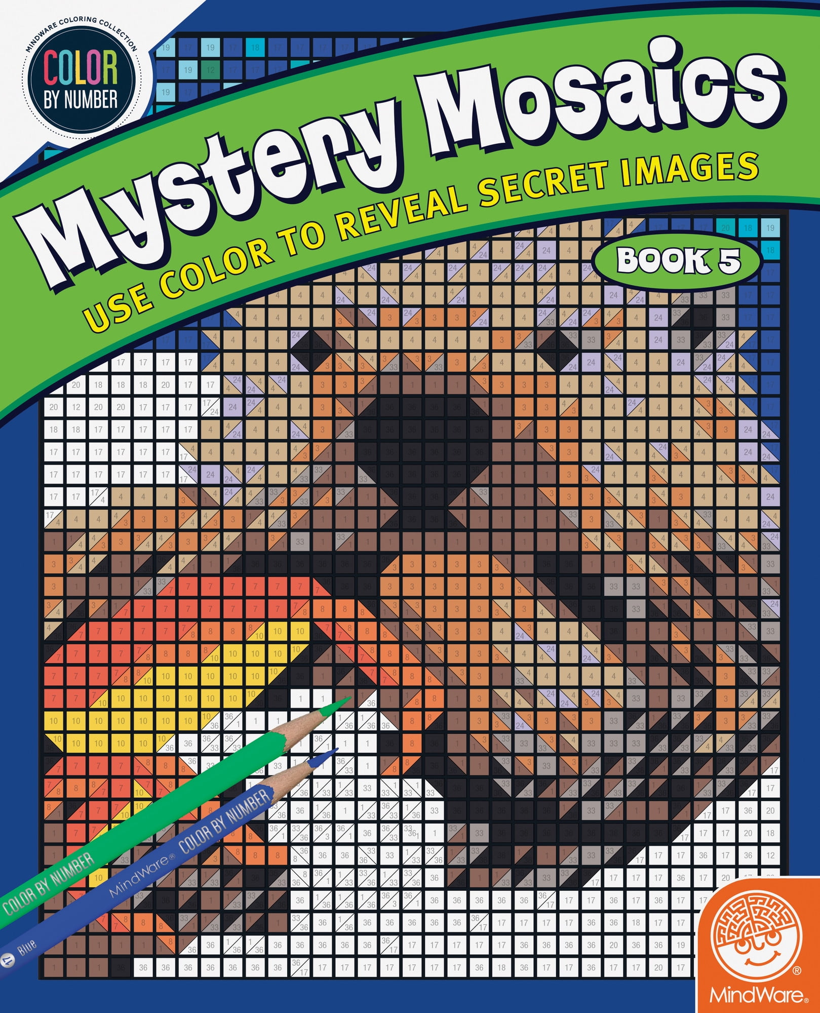Mindware Color by Number Books: Creative Fun for All Ages