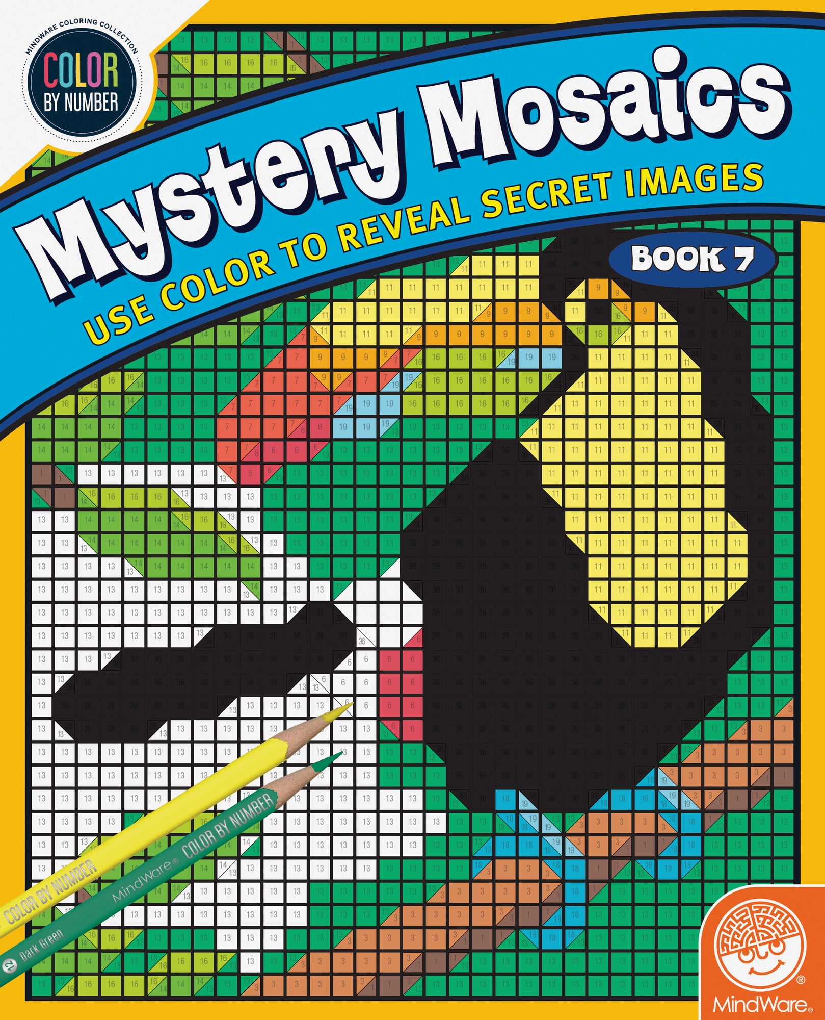 MindWare Color By Number Mystery Mosaics: Book 7 - Ages 6+ - Walmart.com