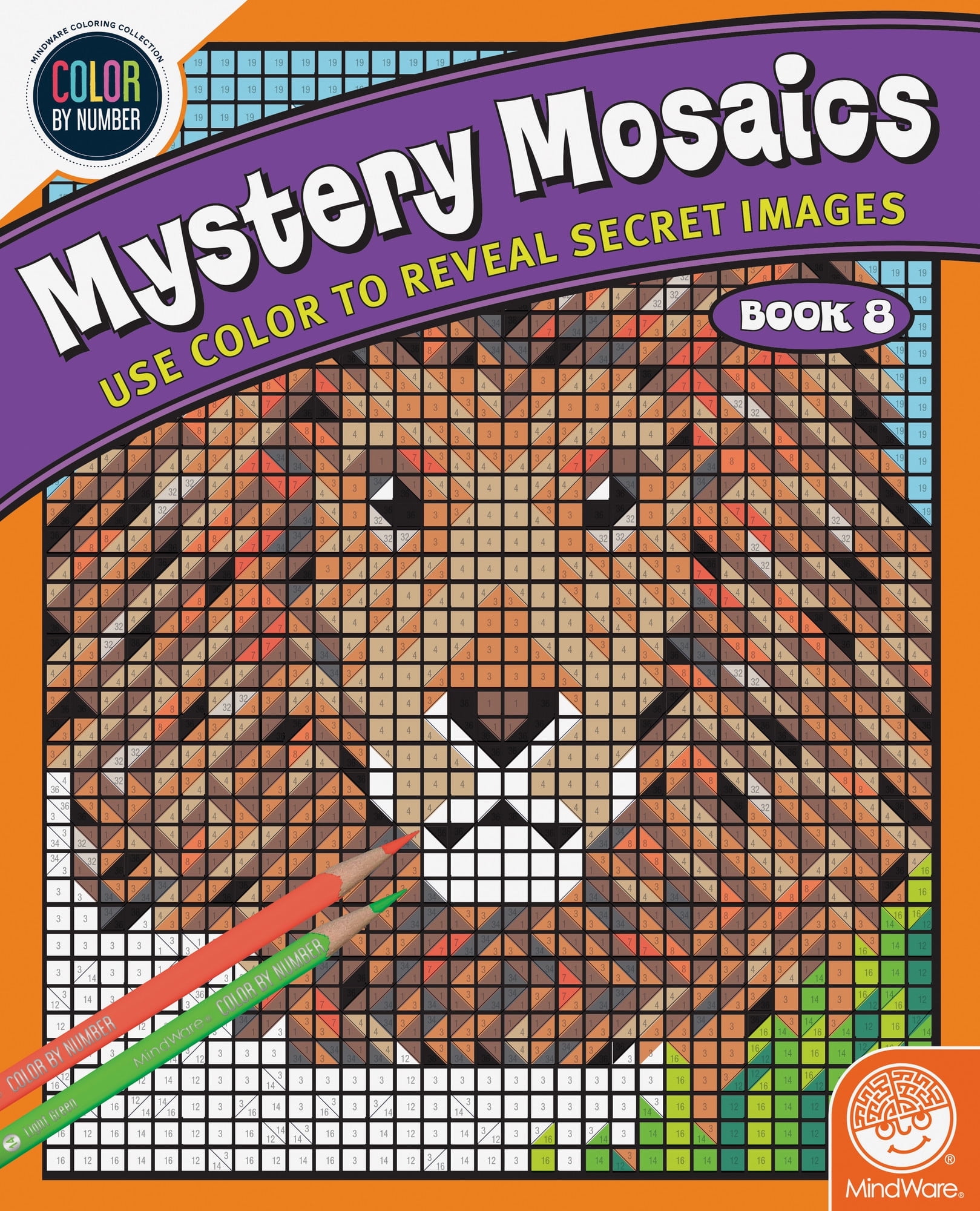 MindWare Mystery Mosaics Book 8: Color By Number Craft Activities for ...