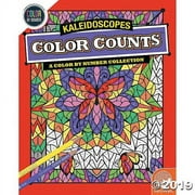 MindWare Color by Number Color Counts: Kaleidoscope – 22 Pages - Ages 6+