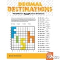 thumbnail image 1 of MindWare - Decimal Destinations - 39 Unique Puzzles With 18 to 24 Problems - Teaches Decimals and Addition, 1 of 1