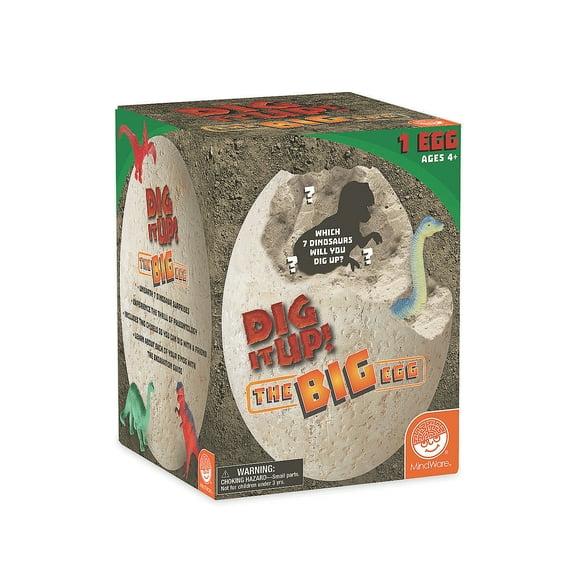 MindWare Dig It Up! The Big Egg - 3D Excavation Kit - Ages 4+