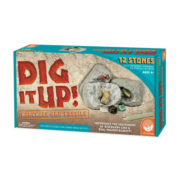 MindWare Dig it Up! Fossils & Minerals plus FREE Excavation Kit