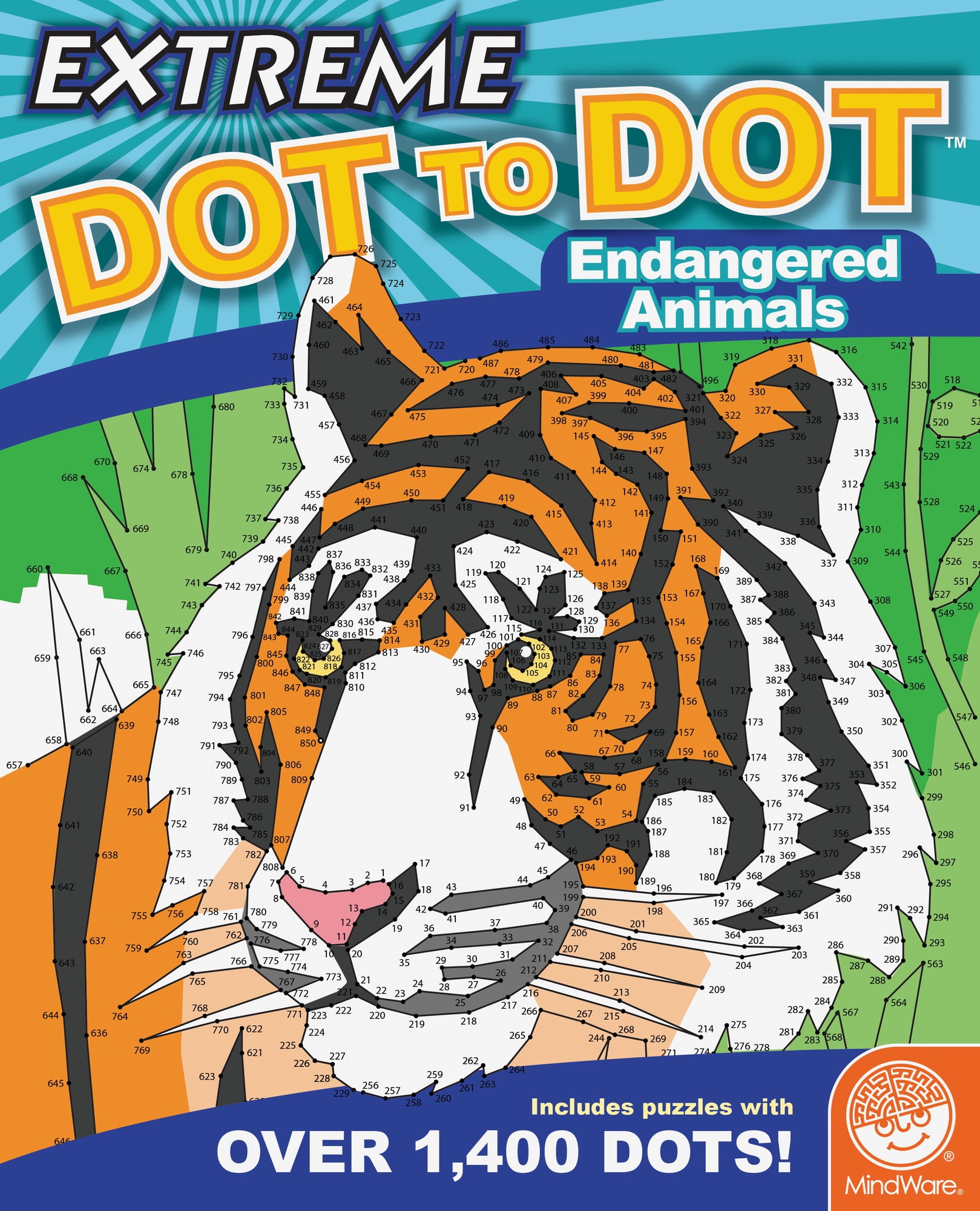 MindWare Extreme Dot to Dot: Endangered Animals - 32 Animal-Themed ...