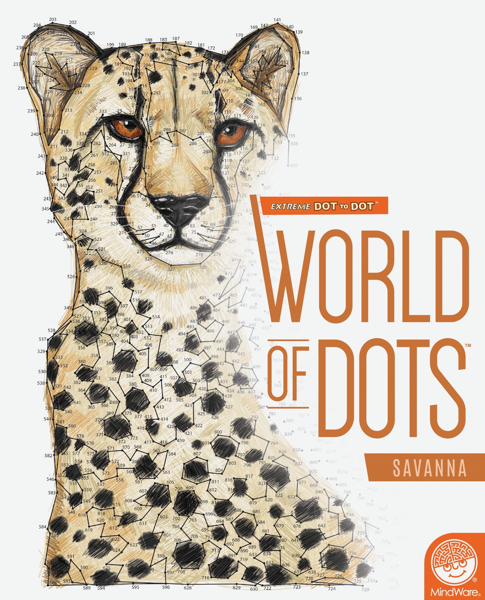 MindWare Extreme Dot to Dot World Of Dots: Savannah, 24 Puzzles, Ages 8 ...