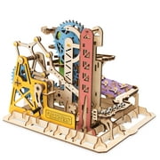 MindWare Gearjits Carnival Marble Coaster - DIY Construction Wooden Model - 3D Building Puzzle - STEM Learning for Kids - Ages 12+