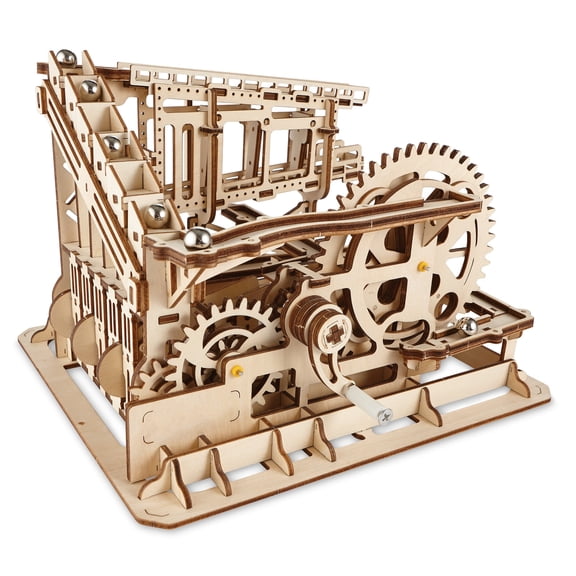 MindWare Gearjits Coaster, DIY Construction Wooden Model, 3D Building Puzzle, STEM Learning for Kids, Ages 12 and Up