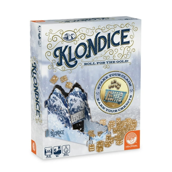 MindWare Klondice Game - Dice Game Play Combines the Perfect Balance of Strategy & Luck 2 to 6 Players Ages 8+