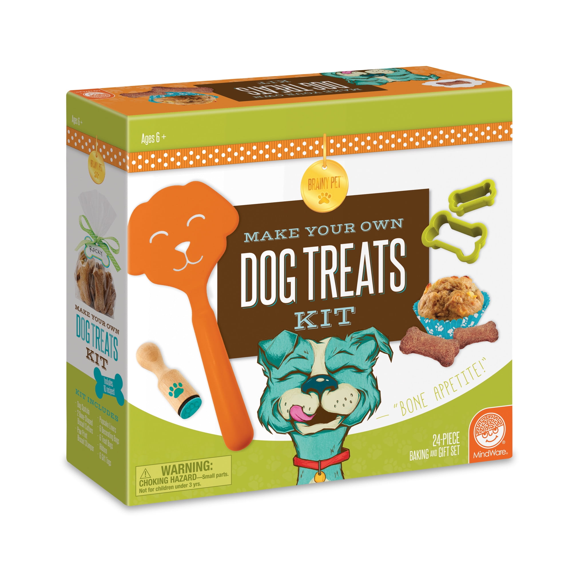 MindWare Make Your Own Dog Treats Kit 24 Piece Baking & Gift Set