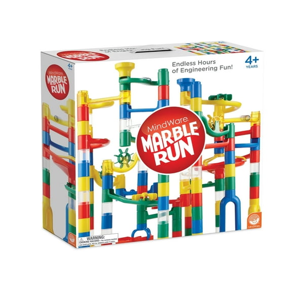 MindWare Marble Run 123-Piece STEM Building Set for Kids