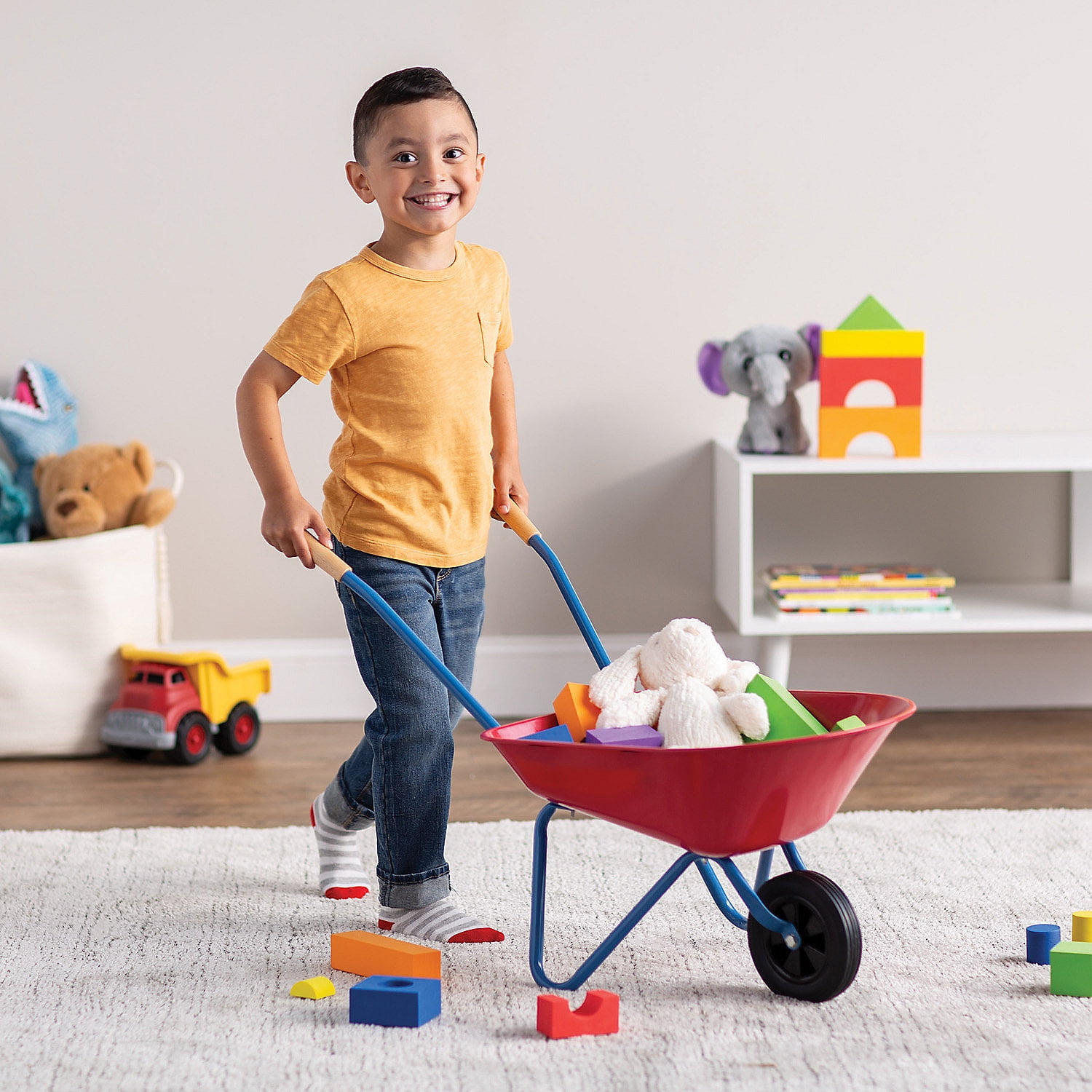 Kids metal clearance wheelbarrow