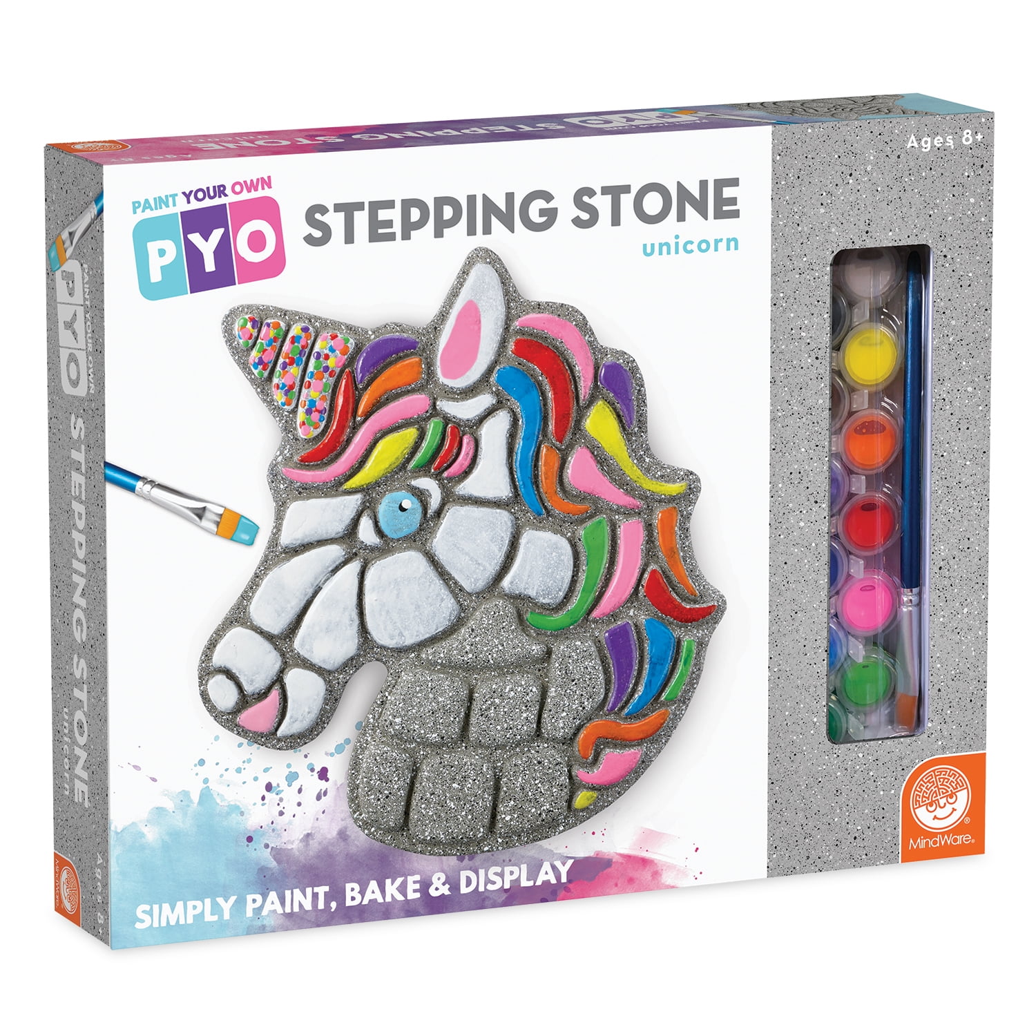 MindWare Paint Your Own Paint Your Own Stepping Stone Paint, Bake