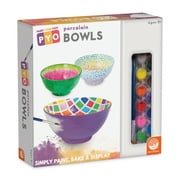 MindWare Paint Your Own Porcelain Bowls, 3 Porcelain Bowls with 4.5” Diameter, Paint, Bake & Display
