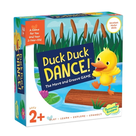 MindWare Peaceable Kingdom Games for Parents & Their 2-Year-olds: Duck Duck Dance, Toddler & Preschool Board Game of Moving Your Body & Following Directions