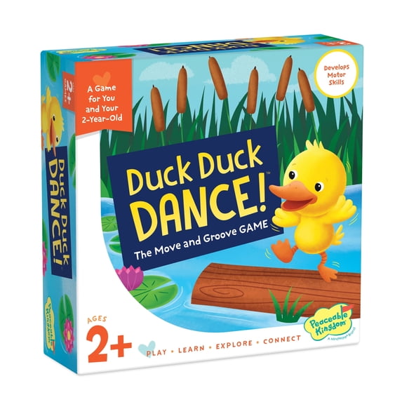 MindWare Peaceable Kingdom Games for Parents & Their 2-Year-olds: Duck Duck Dance, Toddler & Preschool Board Game of Moving Your Body & Following Directions