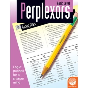 MindWare Perplexors: Basic Level, 48 Full-Page Brainteasers With Solutions, Ages 8 and Up