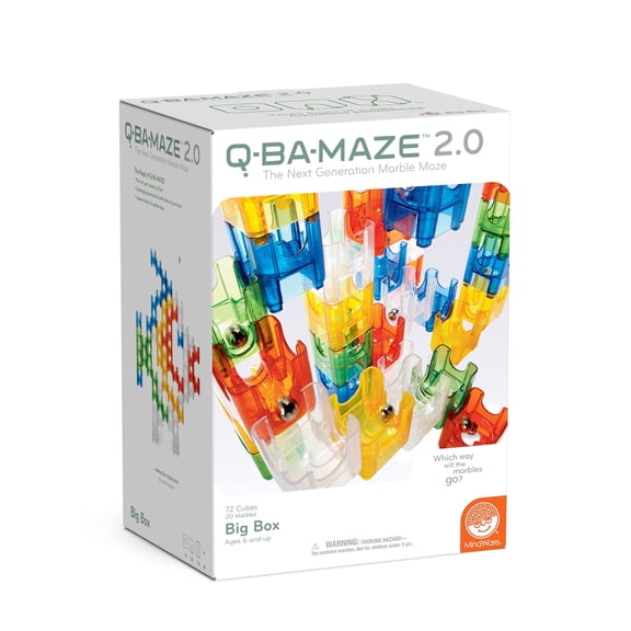 MindWare Q-BA-MAZE 2.0: Big Box plus FREE Light-Up Cubes, Ages 5 Years and Up