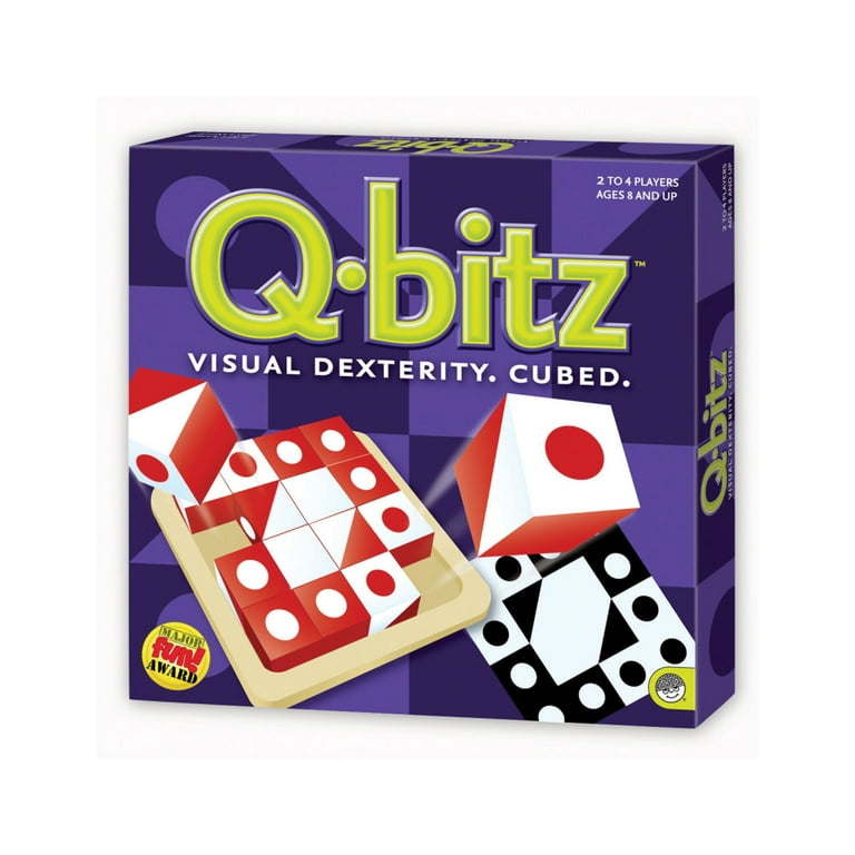 Mindware Q-Bitz Pattern Matching Fun Board Games for Family Game Night |  Ages 8 and up 2-4 Players