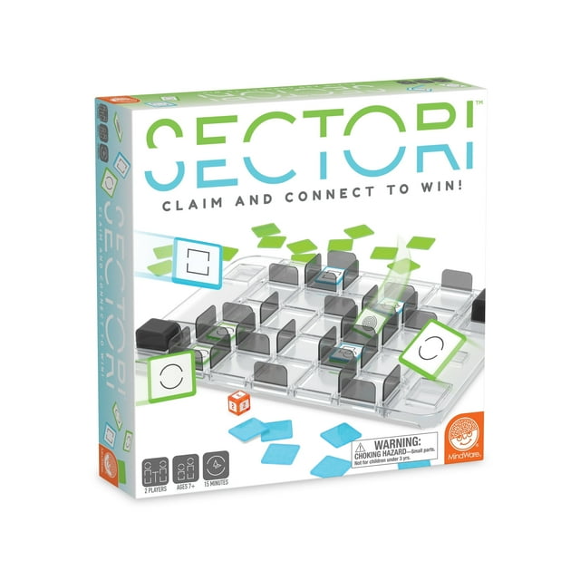 MindWare Sectori Strategy Board Games for 2 Players for Family Night or for Kids and Adults Ages 7 and Up