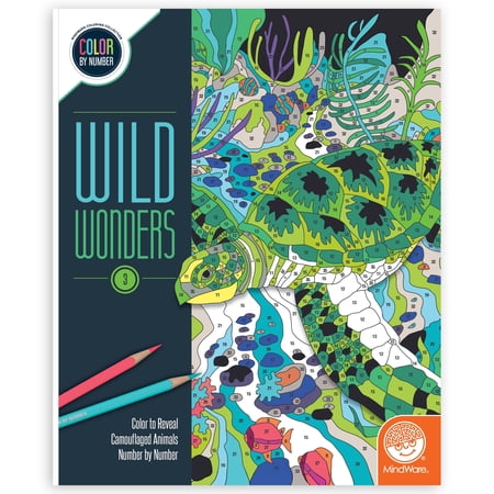 MindWare Wild Wonders Color by Number: Book 3, Ages 6 Years and Up
