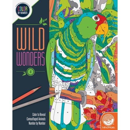 MindWare: Wild Wonders Color by Number, Book 4 (Paperback)