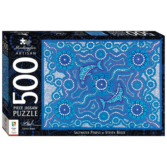 Mindbogglers Artisan 500-piece Jigsaw Puzzle: Saltwater People - Steven Bekue - Jigsaws for Adults - Deluxe Jigsaw Puzzles - 24x18in