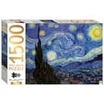 thumbnail image 1 of Mindbogglers Gold 1500-Piece Jigsaw Puzzle, Starry Night by Van Gogh, for Adults, 33x26in, 1 of 8