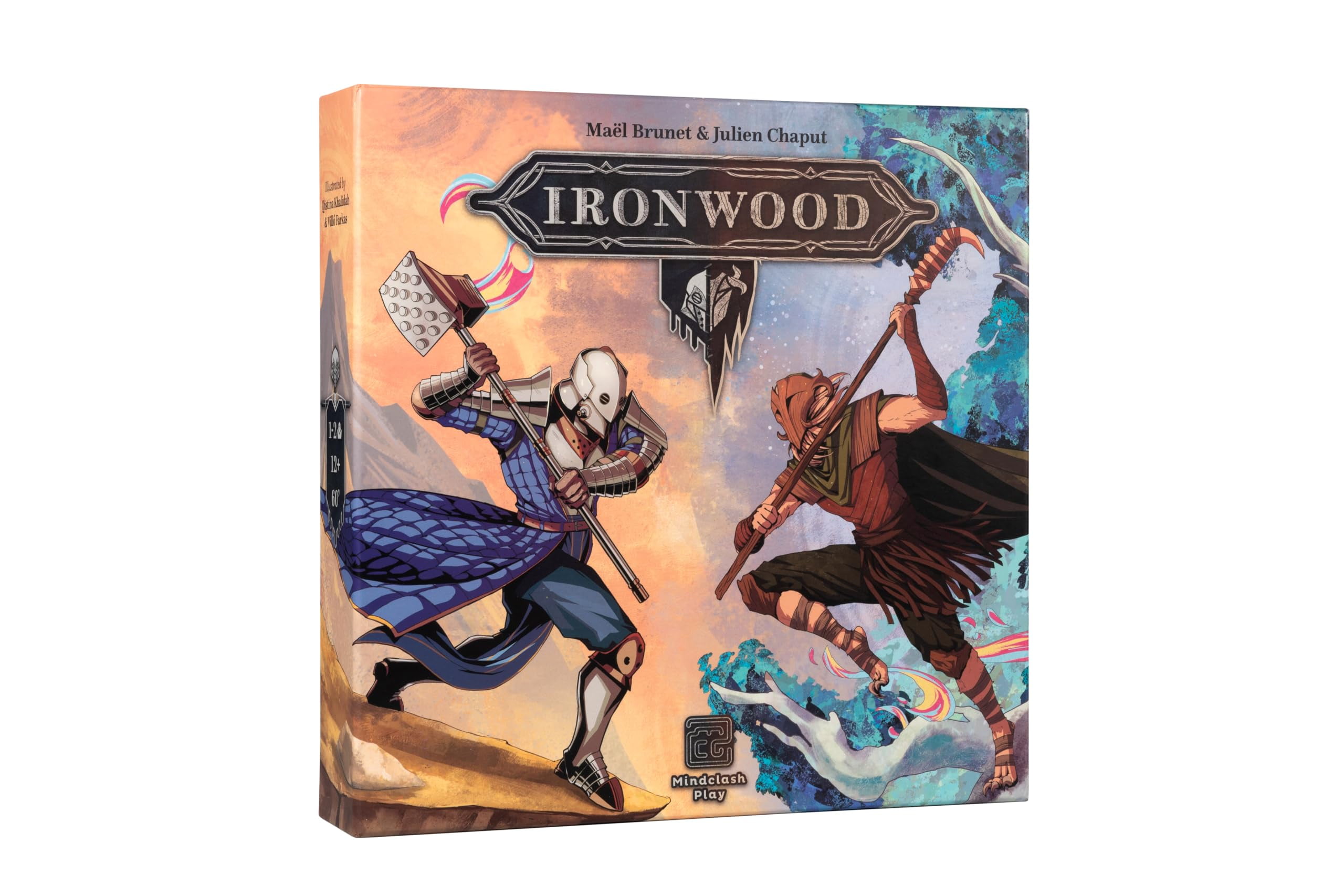 Mindclash Games Ironwood - Asymmetric Tactical Card Game for 1-2 Players | Faction-Specific Strategies & Multi-Use Action Cards | Highly Competitive Fantasy Warfare Mindclash Games Ironwood - Asymmetric Tactical Card Game for 1-2 Players | Faction-Specific Strategies & Multi-Use Action Cards | Highly Competitive Fantasy Warfare