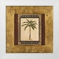 thumbnail image 1 of Mindeli 26x26 White Modern Wood Framed Museum Art Print Titled - Stately Palm II, 1 of 4