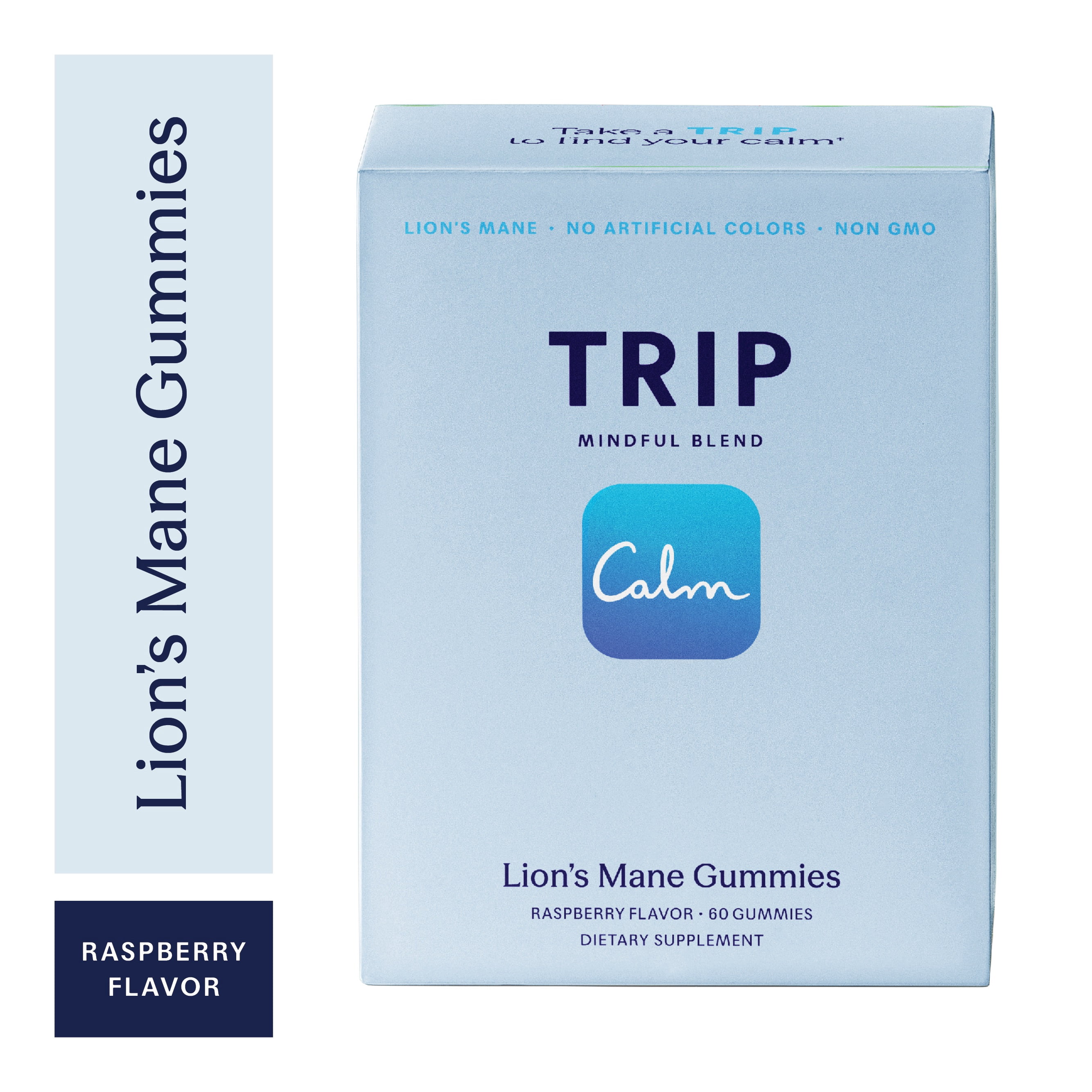 Mindful Blend Lion's Mane Raspberry Gummies - Dietary Supplement for Cognitive Support
